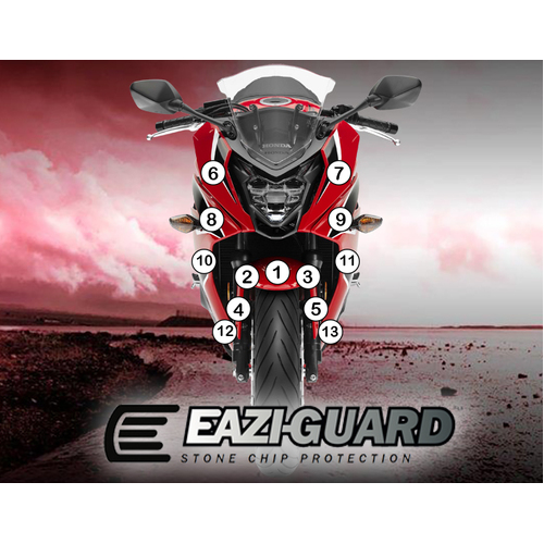 Eazi-Guard Paint Protection Film for Honda CBR650F 2014 - 2018  gloss