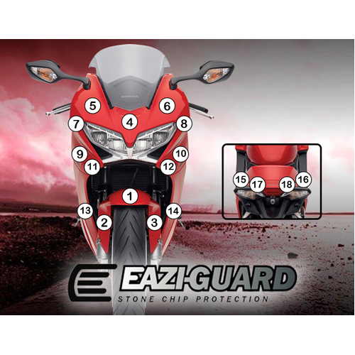 Eazi-Guard Paint Protection Film for Honda VFR800 2014 – 2017  matte