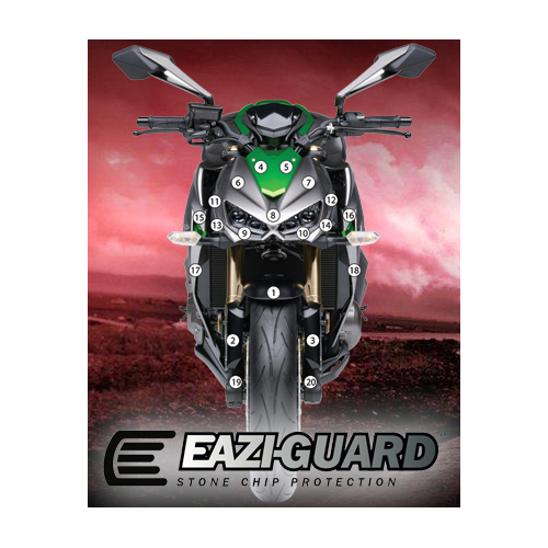 Eazi-Guard Paint Protection Film for Kawasaki Z1000 2014 - 2017  gloss
