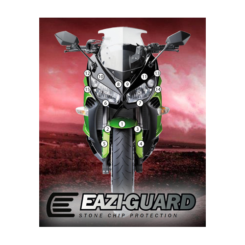 Eazi-Guard Paint Protection Film for Kawasaki Ninja 1000 2011 - 2016  gloss