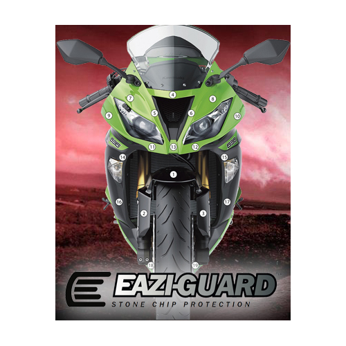Eazi-Guard Paint Protection Film for Kawasaki ZX-6R 2013 - 2016  gloss