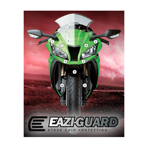 Eazi-Guard Paint Protection Film for Kawasaki ZX-10R 2011 - 2015  gloss