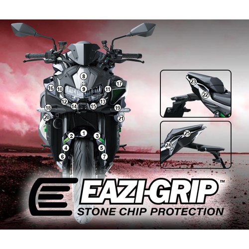 Eazi-Guard Paint Protection Film for Kawasaki ZH2  matte