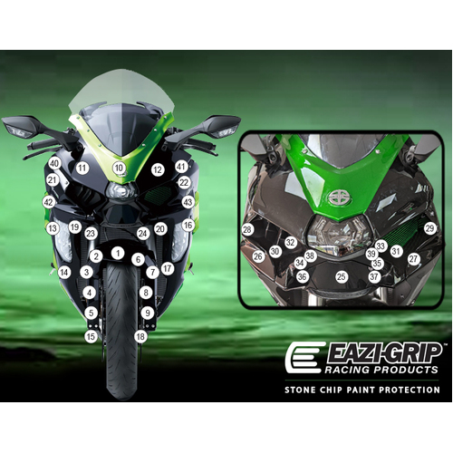 Eazi-Guard Paint Protection Film for Kawasaki H2 SX SE  matte