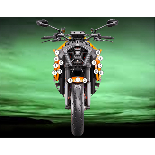 Eazi-Guard Paint Protection Film for KTM 1390 Super Duke R  gloss