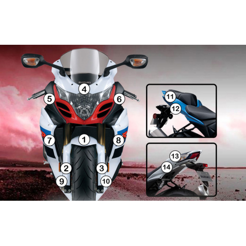 Eazi-Guard Paint Protection Film for Suzuki GSX-R 1000 2009 - 2016  matte
