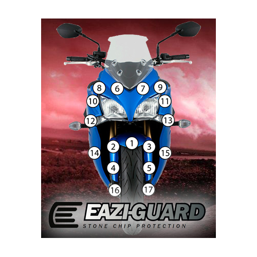 Eazi-Guard Paint Protection Film for Suzuki GSX-S 1000F 2015 - 2017  gloss