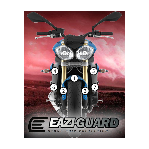 Eazi-Guard Paint Protection Film for Triumph Street Triple / R 2013 - 2016  matte