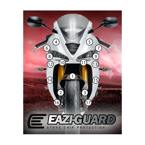 Eazi-Guard Paint Protection Film for Triumph Daytona 675 / R 2013 - 2016  gloss