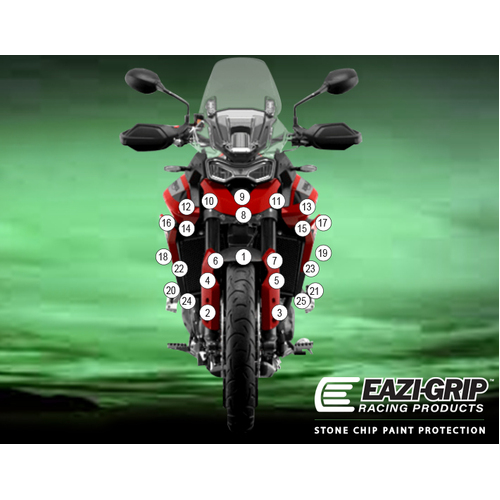 Eazi-Guard Paint Protection Film for Triumph Tiger 900 GT 850 Sport  matte