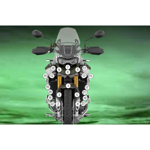 Eazi-Guard Paint Protection Film for Triumph Tiger 900 Rally Pro  gloss