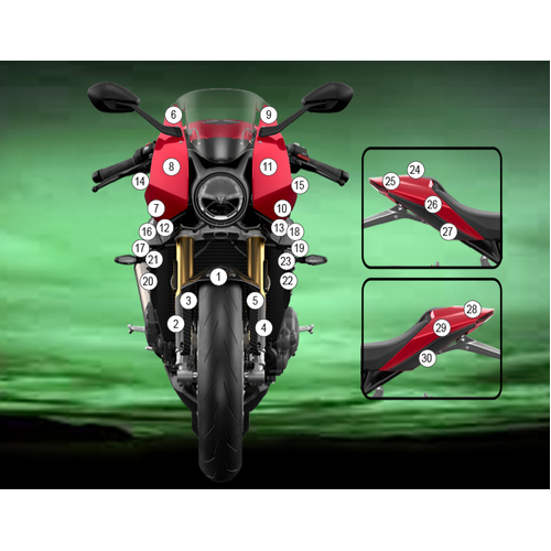 Eazi-Guard Paint Protection Film for Triumph Speed Triple 1200 RR  gloss