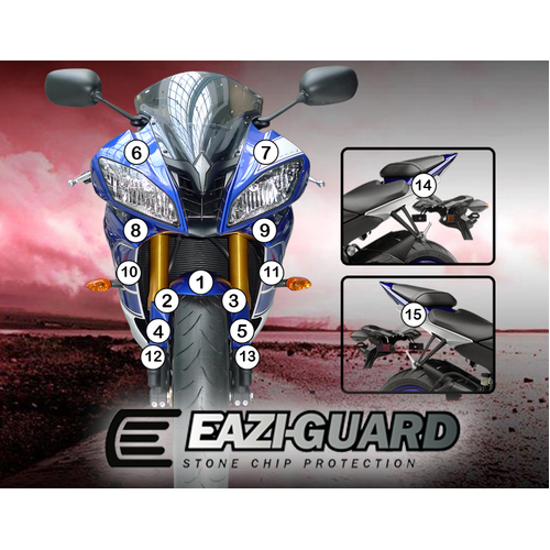 Eazi-Guard Paint Protection Film for Yamaha YZF-R6 2008 - 2016  matte