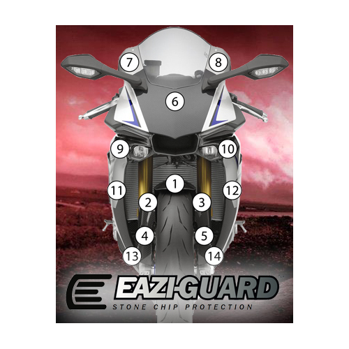 Eazi-Guard Paint Protection Film for Yamaha YZF-R1M 2015 - 2019  gloss