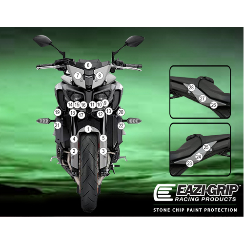 Eazi-Guard Paint Protection Film for Yamaha MT-10 2020 - 2021  gloss