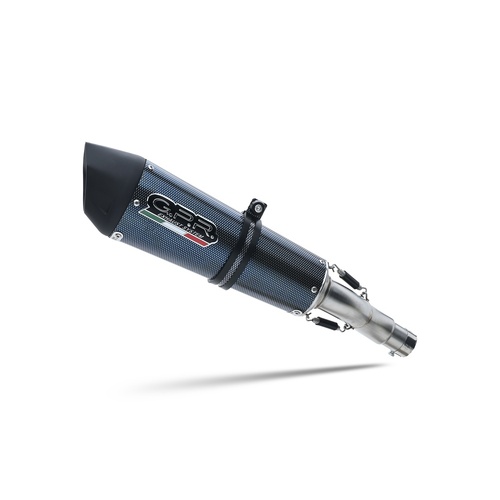 GPR Exhaust To Suit Honda NX500 2024-2025, New Grand Prix Evo Poppy, Homologated legal slip-on exhaust including removable db killer and link pipe 