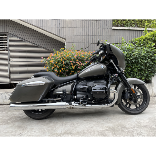 IXIL SLIP ON (RIGHT MUFFLER) - IRONHEAD ROUND CHROME To Suit BMW R 18 B / TRANSCONTINENTAL / ROCTANE (RH18 RH18R)