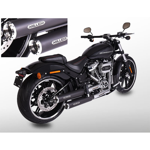 Miller Independence BO | Slip-On Exhaust To Suit Harley-Davidson Breakout (Standard, high-gloss polished)