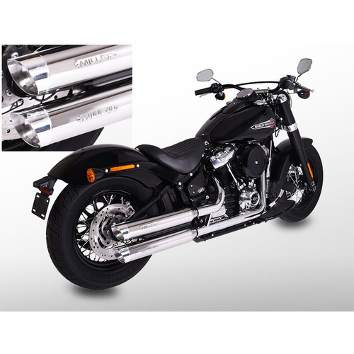 Miller Destiny FBY | Slip-On Exhaust To Suit Harley-Davidson Fat Boy, Fat Boy Anniversary (Standard, matt black)