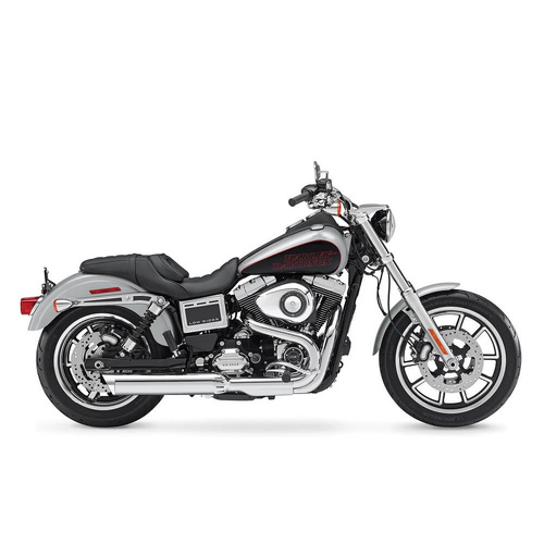 Miller Nevada LR | Slip-On Exhaust To Suit Harley-Davidson Low Rider (SlashCut, high-gloss polished)