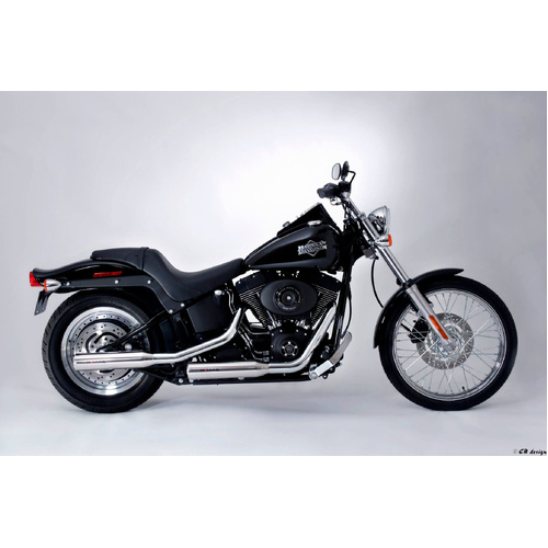 Miller Arizona NT | Slip-On Exhaust To Suit Harley-Davidson Night Train (SlashCut, matt black)