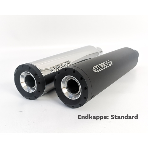 Miller Destiny HC | Slip-On Exhaust To Suit Harley-Davidson Heritage Classic, Heritage Classic Anniversary (Standard, high-gloss polished)