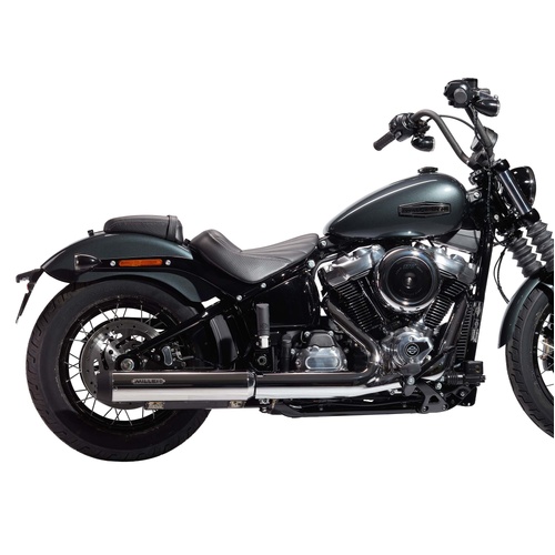 Miller Liberty LRST | Slip-On Exhaust To Suit Harley-Davidson Low Rider ST (Tapered, matt black)