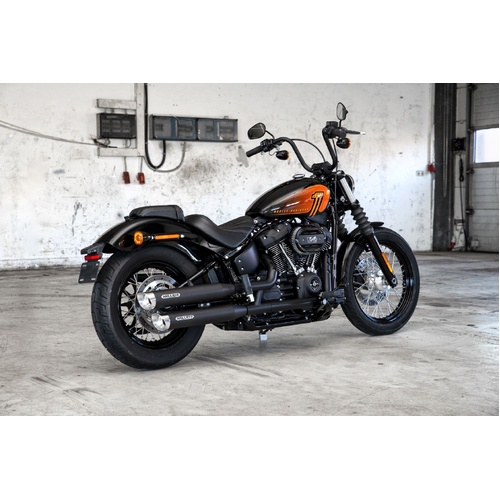Miller Destiny SB | Slip-On Exhaust To Suit Harley-Davidson Street Bob (Standard, high-gloss polished)