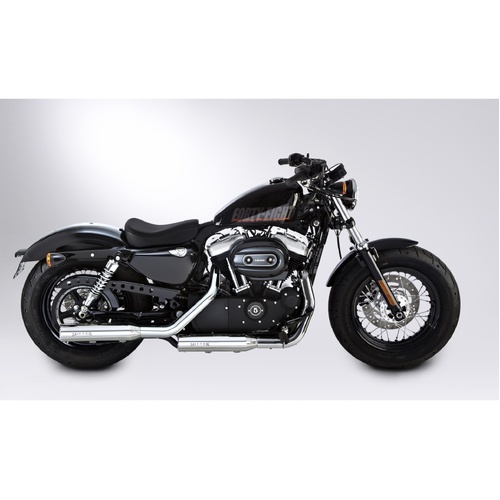 Miller Silverado I | Slip-On Exhaust To Suit Harley-Davidson XL1200, XL883 (Tapered, high-gloss polished)