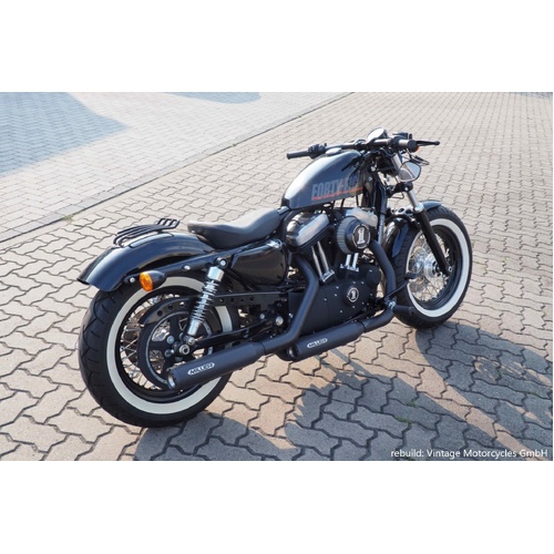 Miller Silverado II | Slip-On Exhaust To Suit Harley-Davidson XL1200, XL883 (Standard, matt black)
