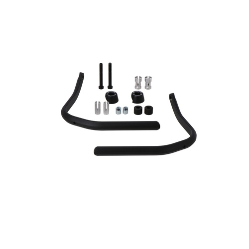 SW-Motech Handguard Mounting Kit - Black. For hollow handlebars. 22mm to 1 inch.(HDG.00.220.80800/B)