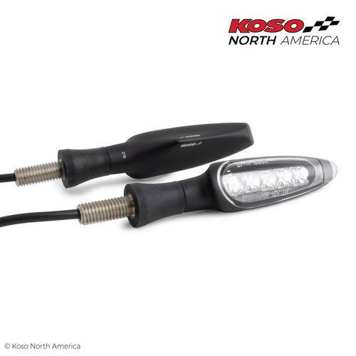 Koso UNLIMITED - LED INDICATORS -  MATT BLACK (PAIR)