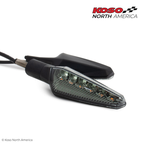 Koso NUOVO - TURN SIGNALS SMOKE LENS (PAIR)