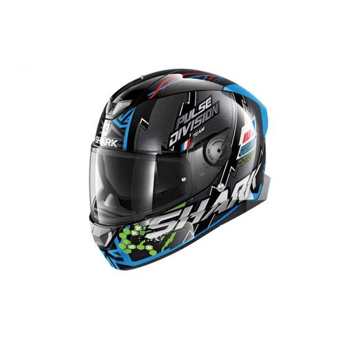 Shark Skwal 2 Noxxys Helmet (Black, Blue, Green) [Size: S]