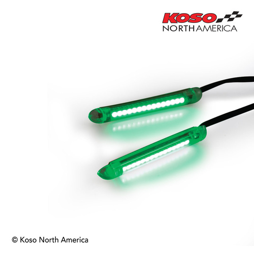 Koso LED Light Bar | 69mm - Green