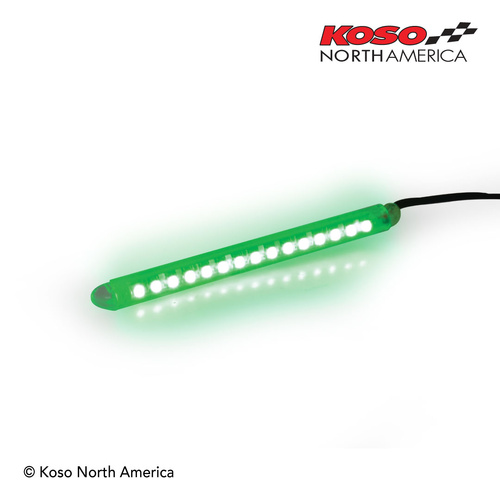 Koso LED Light Bar | 114mm - Green