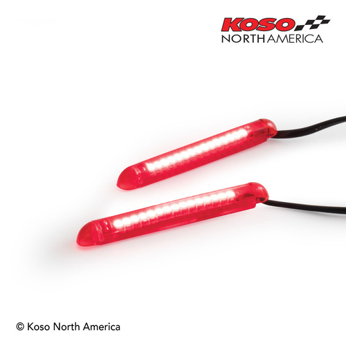 Koso LED Light Bar 69mm - Red