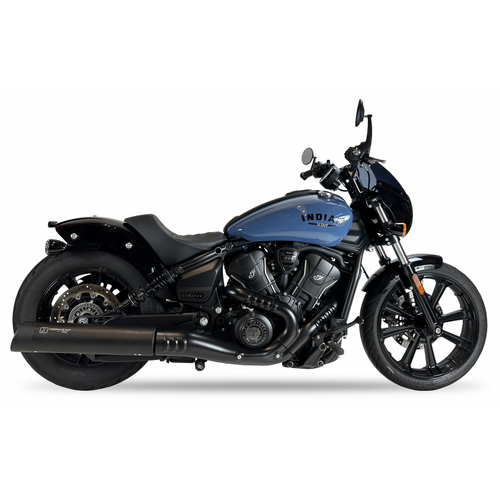 IXIL SLIP ON - IRONHEAD ROUND BLACK To Suit INDIAN SCOUT 24-25