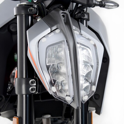 R&G Racing Headlight Shields To Suit KTM 790 Duke '18-, 890 Duke R '20- & 125 Duke '22- (Pair)