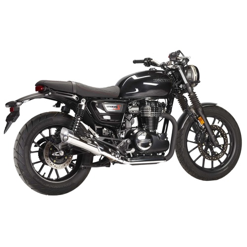 Miller Spitfire | Slip-On Exhaust To Suit Honda GB350S (SlashCut, high-gloss polished)