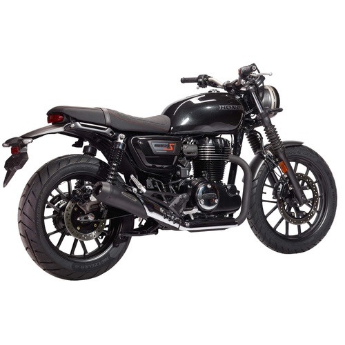 Miller Spitfire | Slip-On Exhaust To Suit Honda GB350S (Tapered, matt black)