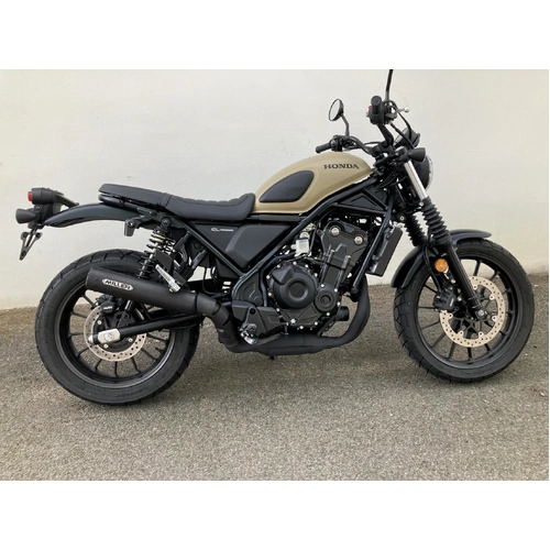 Miller Raptor II Slip-On Exhaust To Suit Honda CL 500 (2025 - Onwards) - Standard, Matt Black