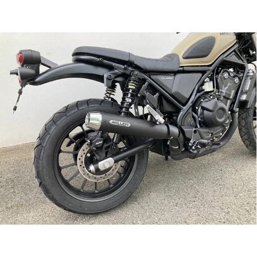 Miller Raptor II | Slip-On Exhaust To Suit Honda CL 500 (Tapered, high-gloss polished)