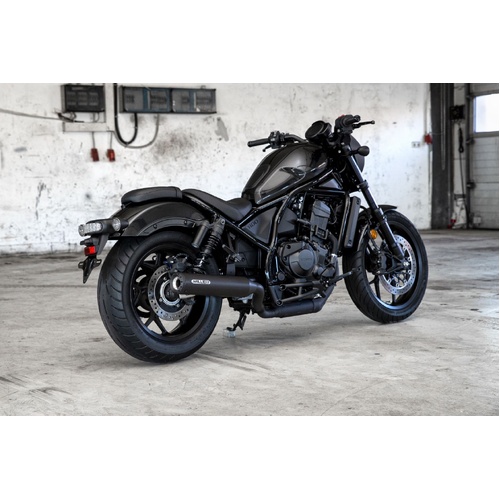 Miller Breaker | Slip-On Exhaust To Suit Honda CMX 1100 Rebel (SlashCut, high-gloss polished)