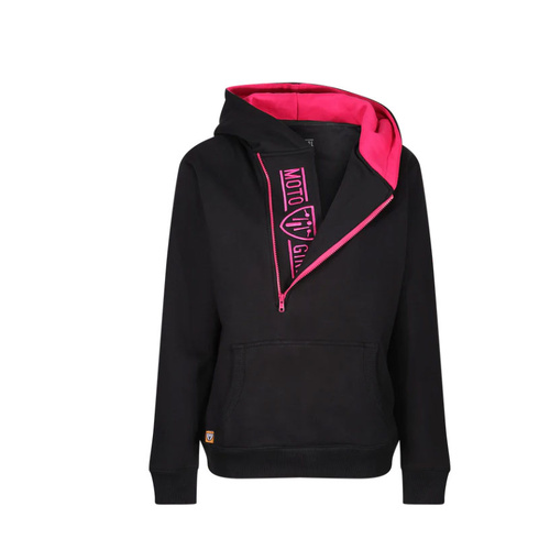 MotoGirl Helmet Hoodie (Pink/Black)