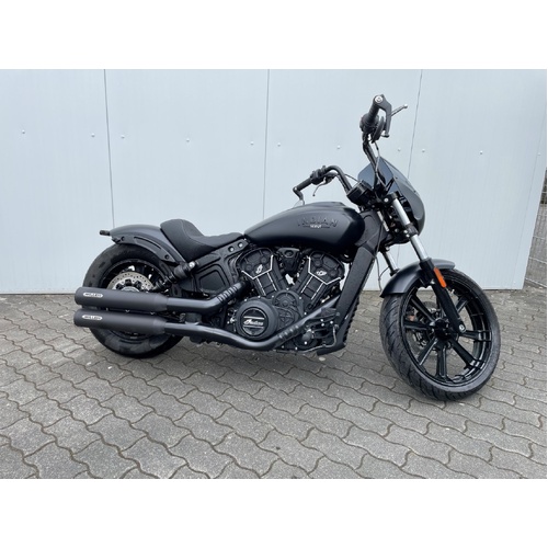 Miller Yuma III RG | Slip-On Exhaust To Suit Indian Scout Rogue (SlashCut, high-gloss polished)