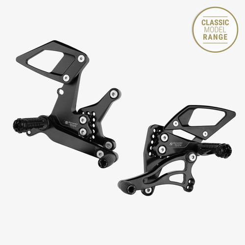 Bonamici Racing Aluminium rearsets Kawasaki Ninja 250/400 +25mm 18-23