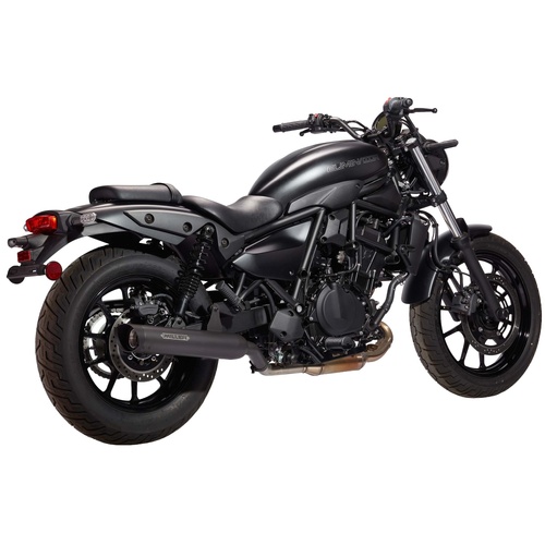 Miller Bullet | Slip-On Exhaust To Suit Kawasaki Eliminator 500 (SlashCut, matt black)
