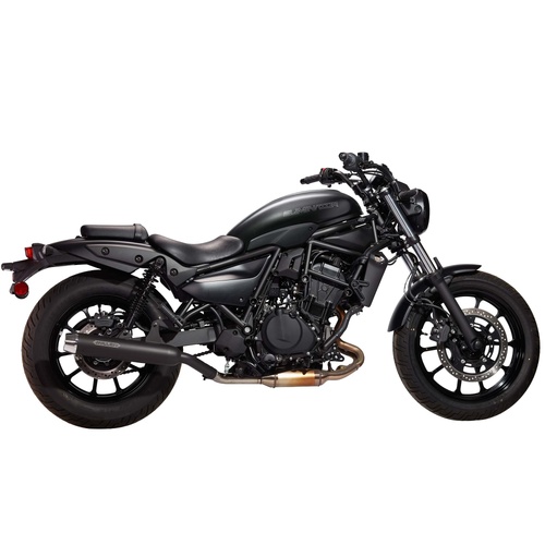 Miller Bullet | Slip-On Exhaust To Suit Kawasaki Eliminator 500 (Tapered, high-gloss polished)
