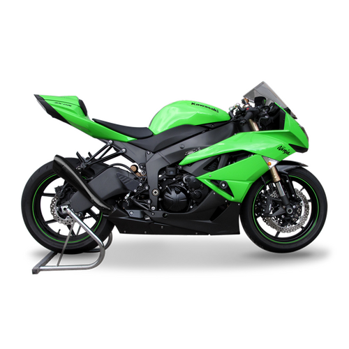 HP Corse Kawasaki ZX-6R 600 09-16 Hydroform Black Exhaust